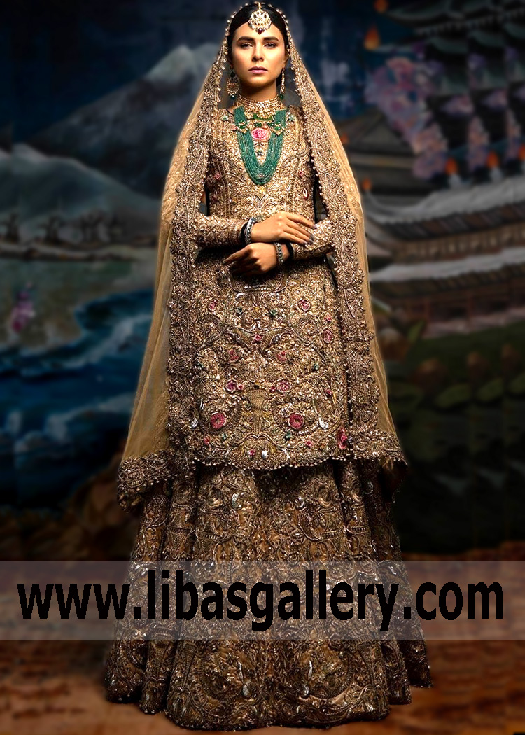 Desert Sparaxis Lehenga
